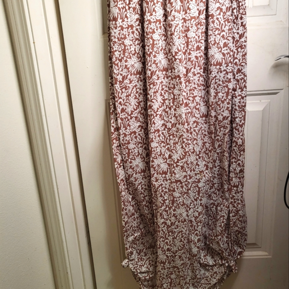Acacia brown batik dress